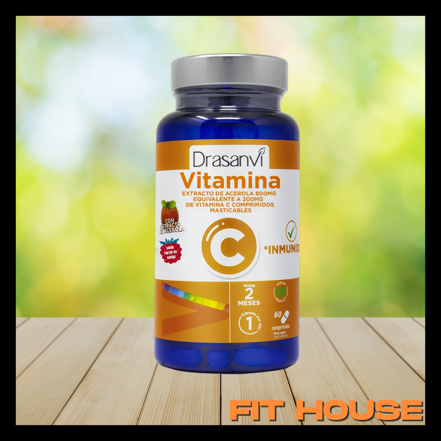 Vitamina C 60 comprimidos masticables, Drasanvi