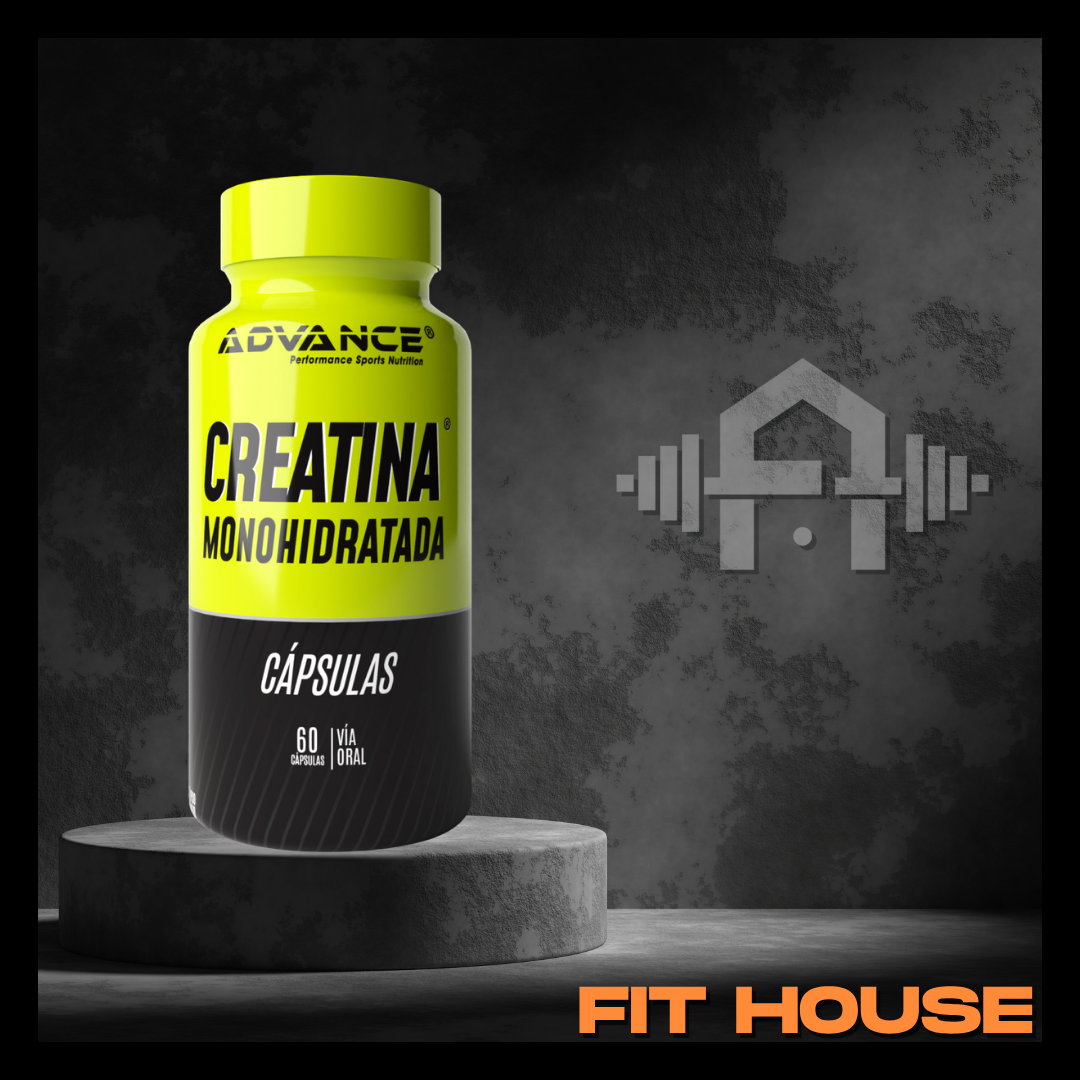 Creatina monohidratada 60 cápsulas, Advance