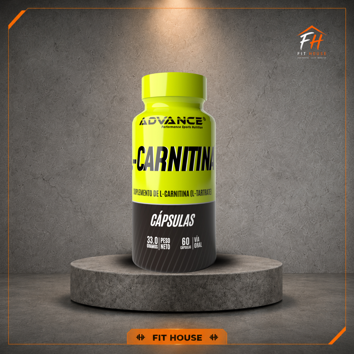 L-Carnitina 60 cápsulas, Advance