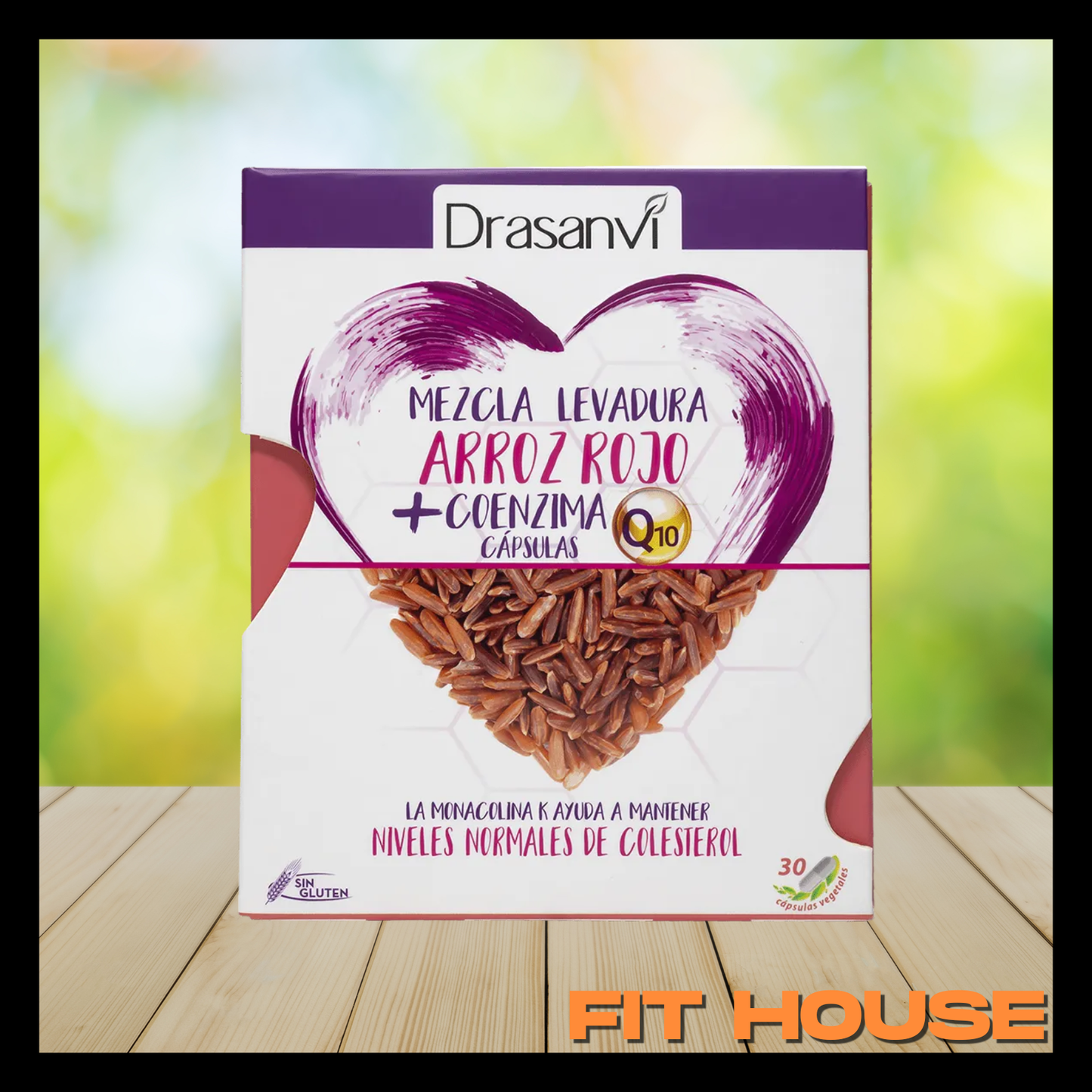 Levadura Roja de Arroz + Q10 30 cápsulas, Drasanvi