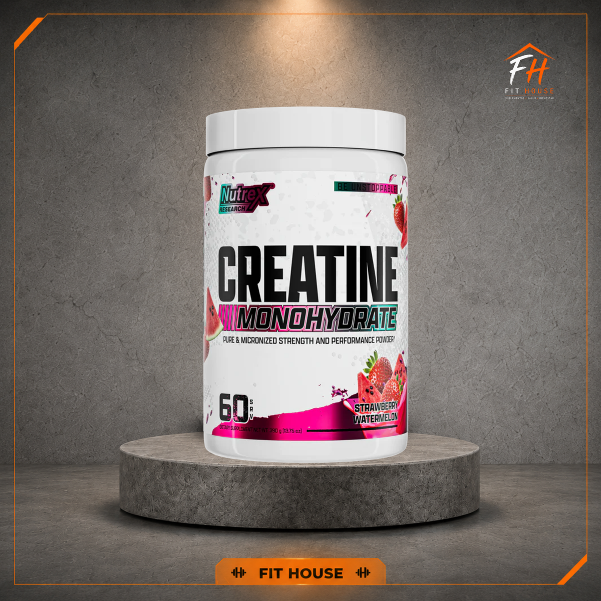 Creatina monohidratada con sabor, Nutrex