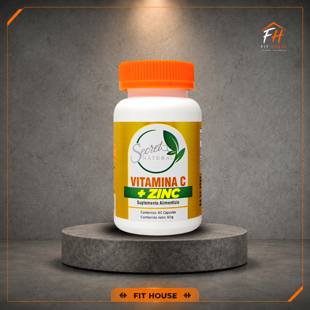 Vitamina C + Zinc – Secreto Natural | 60 cápsulas