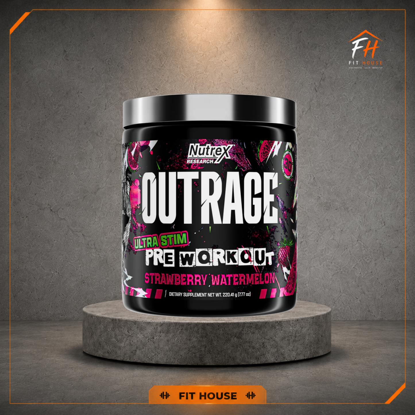 Pre entreno Outrage 30 servidas, Nutrex