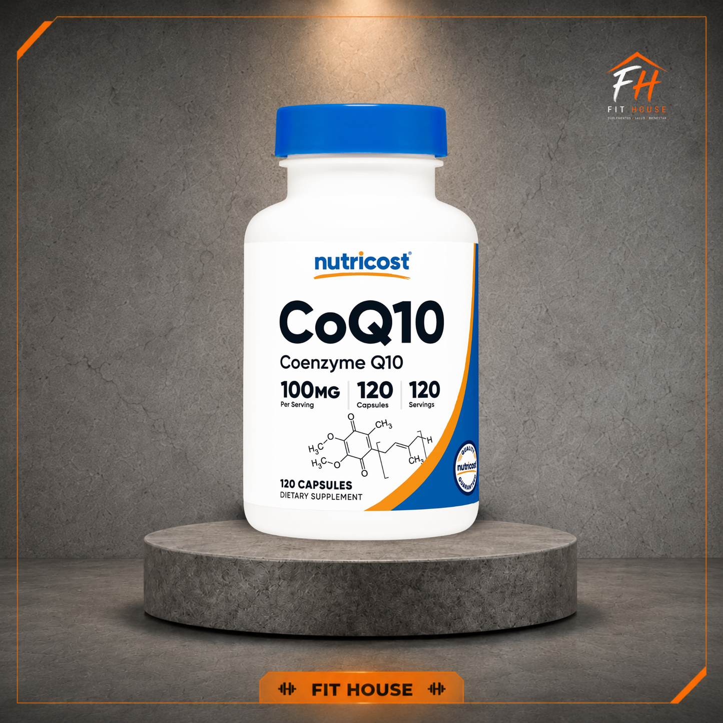 Coenzima Q10 120 cápsulas, Nutricost