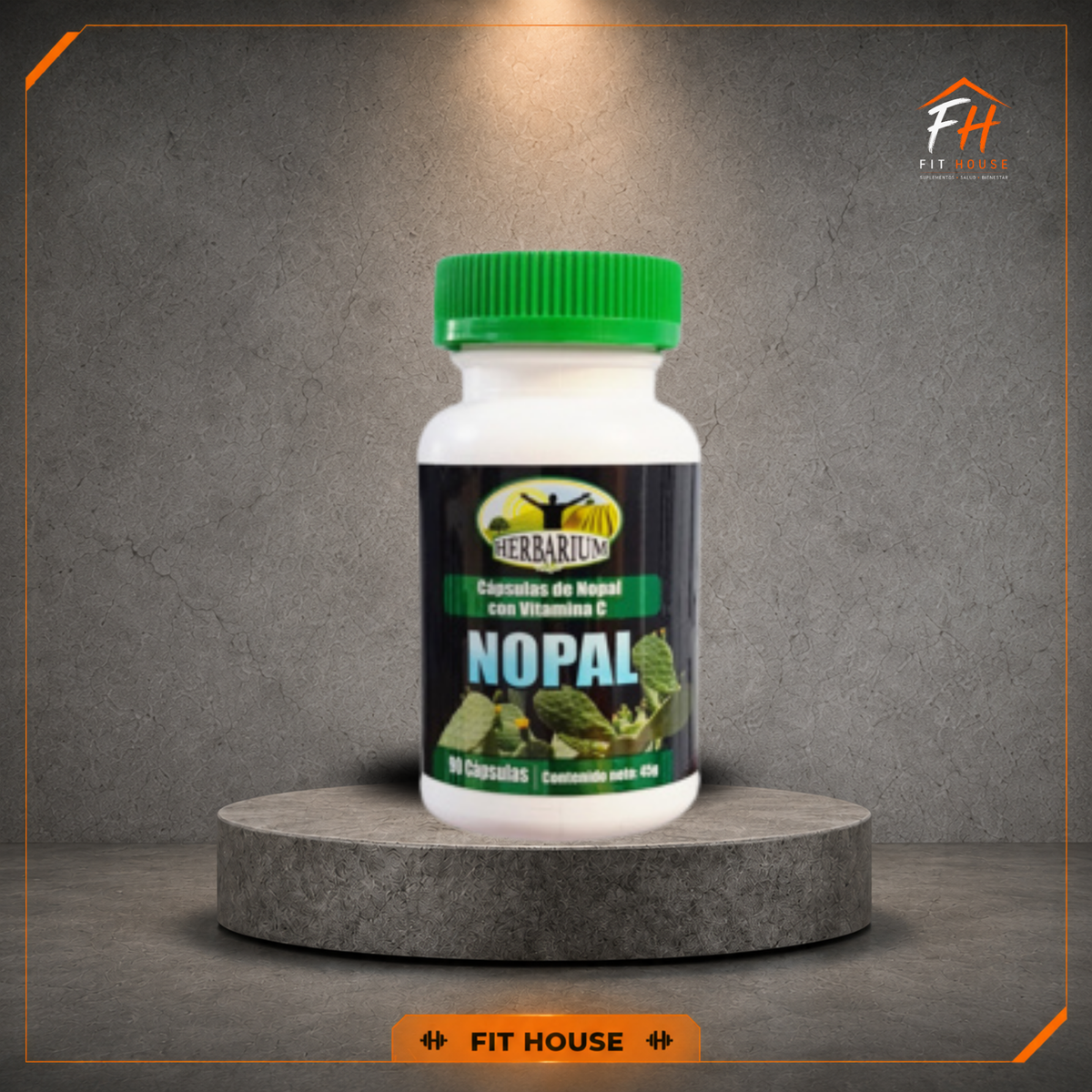 Cápsulas de Nopal con Vitamina C – Herbarium | 90 cápsulas