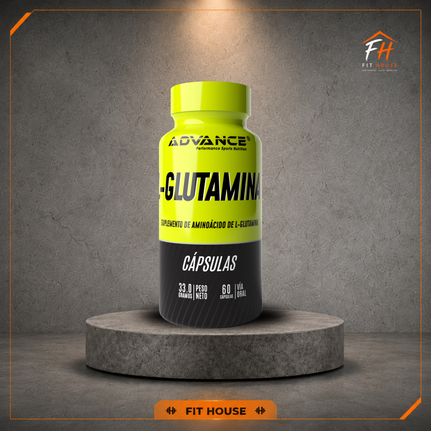 L-Glutamina 60 cápsulas, Advance