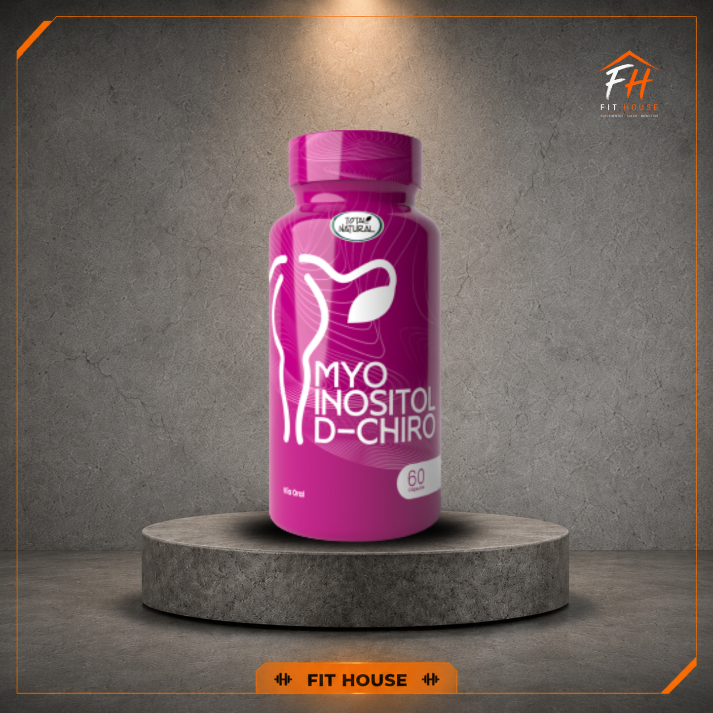 Myo Inositol D-Chiro 60 cápsulas, Total Natural