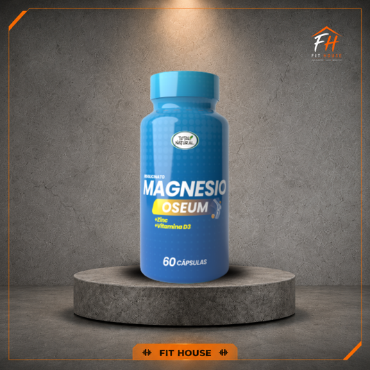 Magnesio Oseum 60 cápsulas, Total Natural