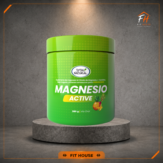 Citrato de Magnesio Active 60 servidas, Total Natural. Con L-Carnitina