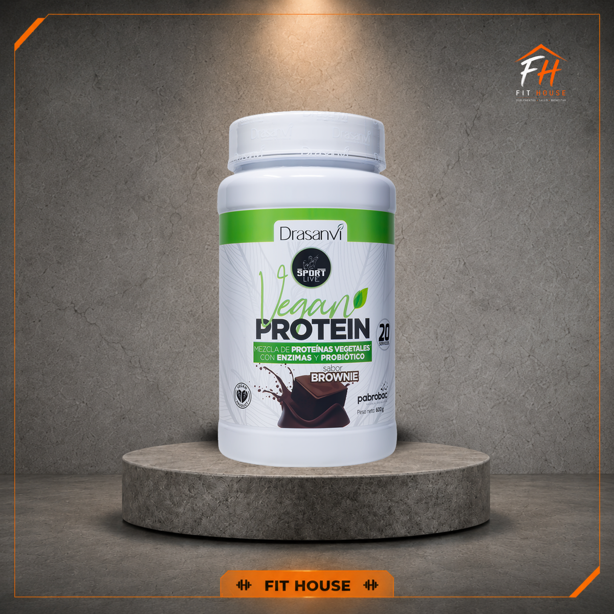 Proteína Vegana 600g, Drasanvi